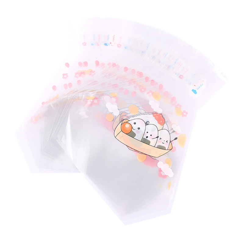 50 шт. милый мультяшный треугольный пакет для рисовых шариков