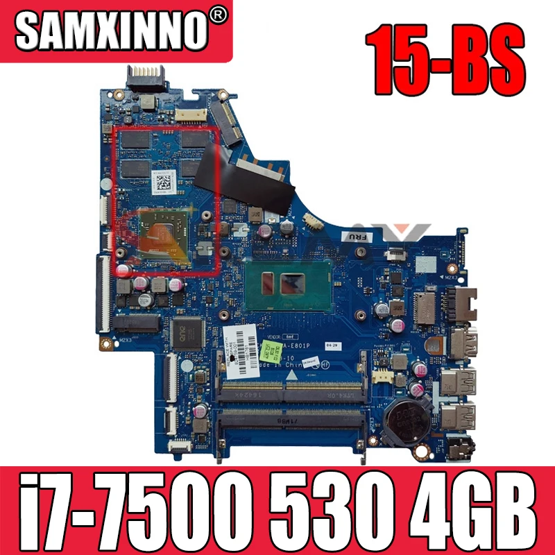 

100% рабочая материнская плата 100% hp 15-BS 924759-601 924759-501 924759-001 CSL50 фотосессия 530 4 Гб протестирована нормально