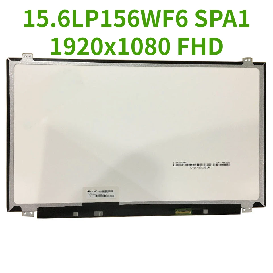 

72%NTSC IPS LP156WF6 SPA1 15.6" IPS Matte LCD Screen 1920x1080 FHD Antiglare 30Pins LP156WF6-SPA1 Replacement