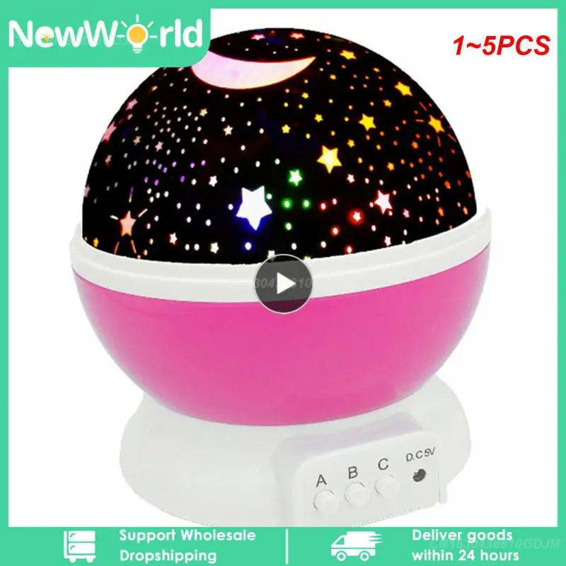 

Вращающийся Ночник проектор Starry Sky Star Master, 1 ~ 5 шт., Романтический светодиодный USB-проектор, детский подарок