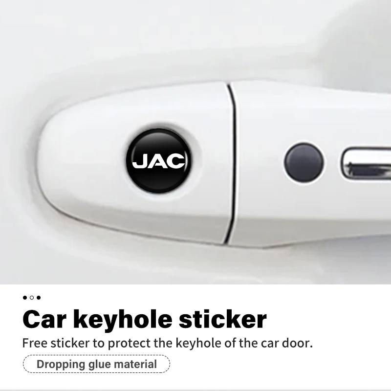 Фото 8 шт. защитных наклеек на замок двери автомобиля для JAC Vapour Refine J3 J2 S5 A5 J5 J6 J4 Vapour S2 T8 №4