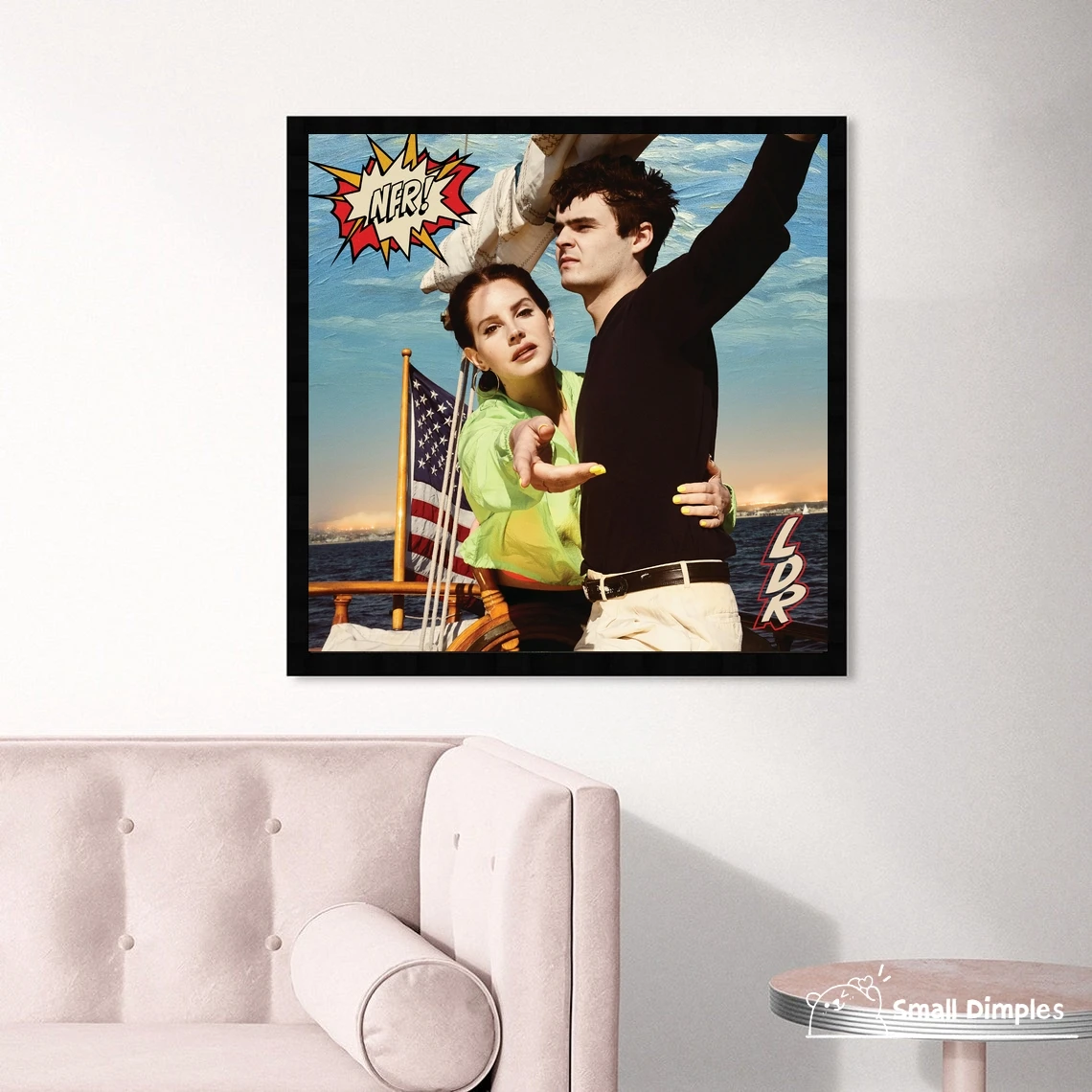 Лана Дель Рей Норман Роквелл Музыкальный Альбом Плакат Холст Художественный