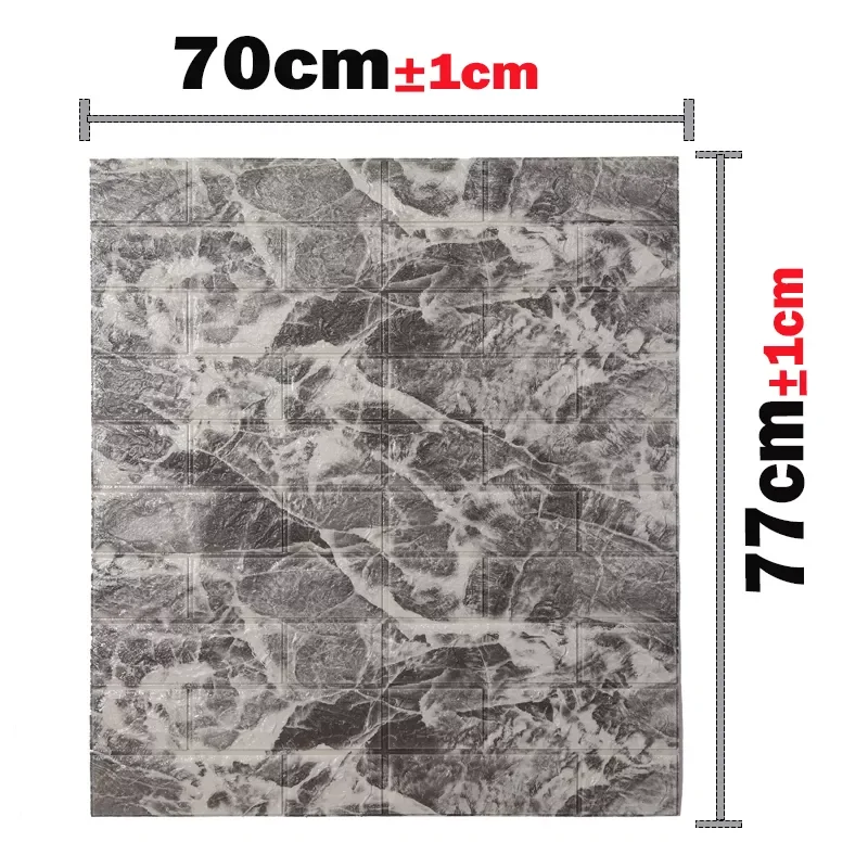 

Wall Stickers Self-adhesive Brick Panels Living Room Decoration Bedroom Decor Waterproof Wallpaper Kitchen TV Backdrop Home
