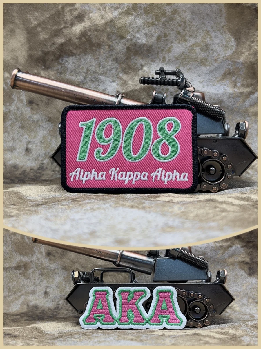 Нашивки с вышитым логотипом ALPHA KAPPA значки в стиле панк-рок нашивки для одежды