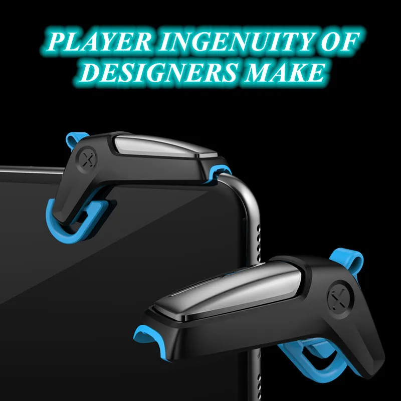 4 Finger Control Trigger Mobile Phone Gaming Accessories Game Controller for PUBG Aim Shooting Gamepad Joysticks for IOS Android