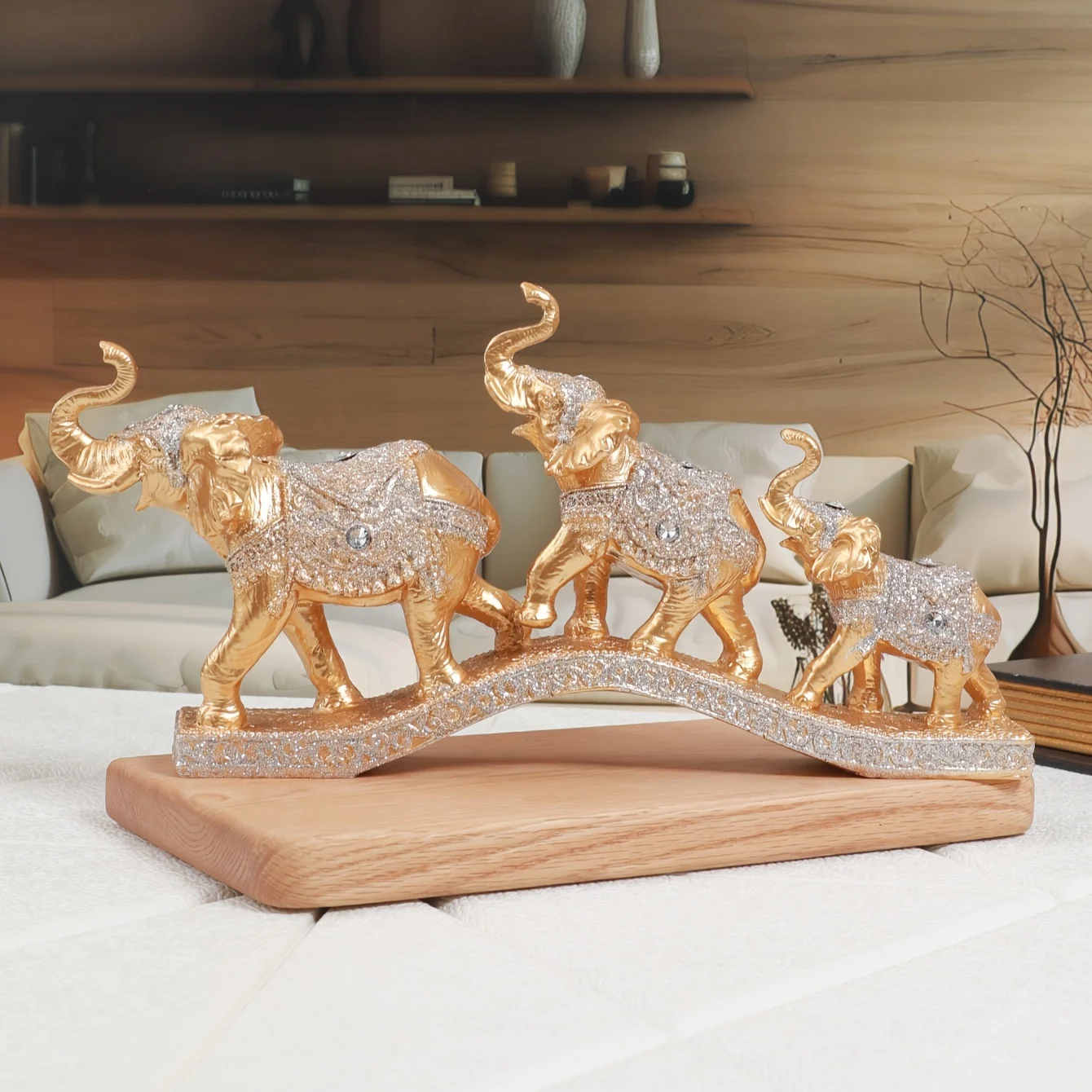 

Статуэтки слонов из смолы "Мостовой слон"