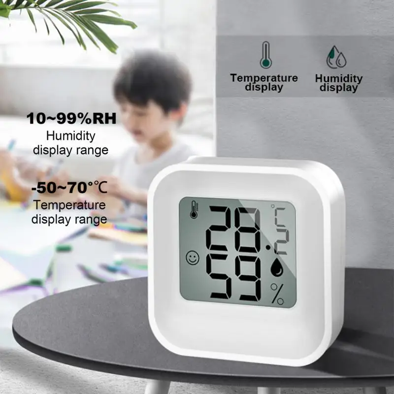 

Mini LCD Digital Thermometer Hygrometer Indoor Room Temperature Humidity Meter Sensor Gauge Weather Station Thermohygrometer