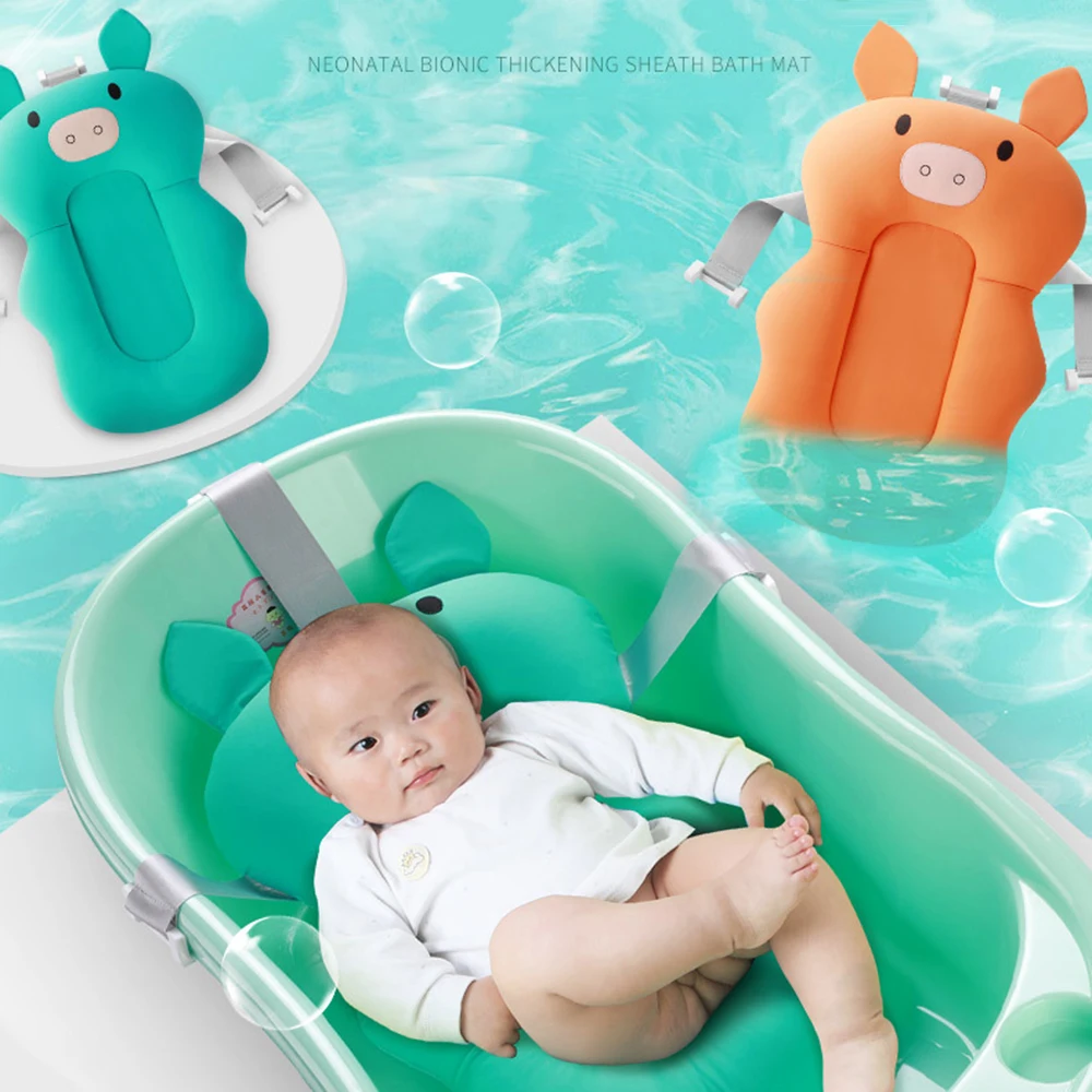

Soft Body Cushion Foldable Newborn Infant Bathtub Mat Baby Bath Seat Baby Bath Tub Pad Bathtub Pillow