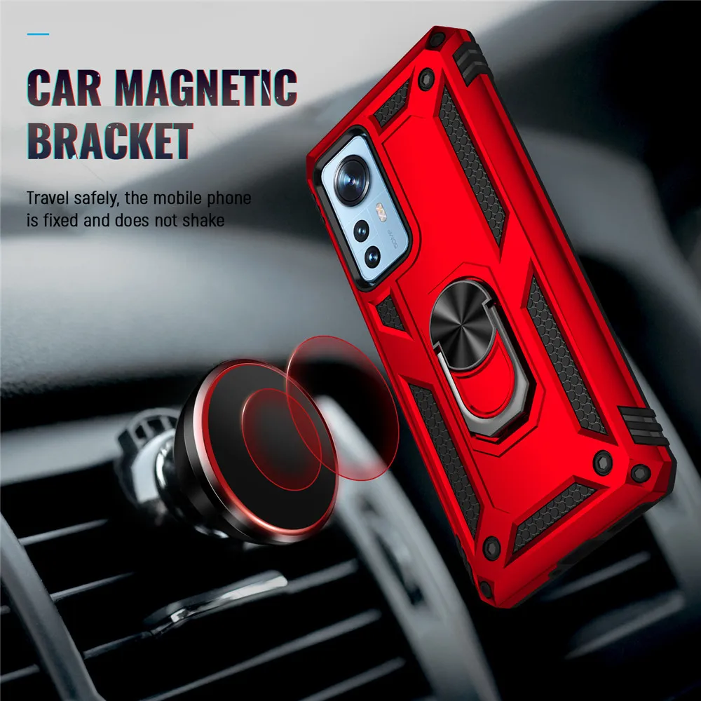 

Case For Xiaomi12 Lite Shockproof Magnetic Armor Ring Cover For Xiaomi 12 Lite Pro 12S Pro 12X Xiaomi12X Xiaomi12Pro 5G Funda