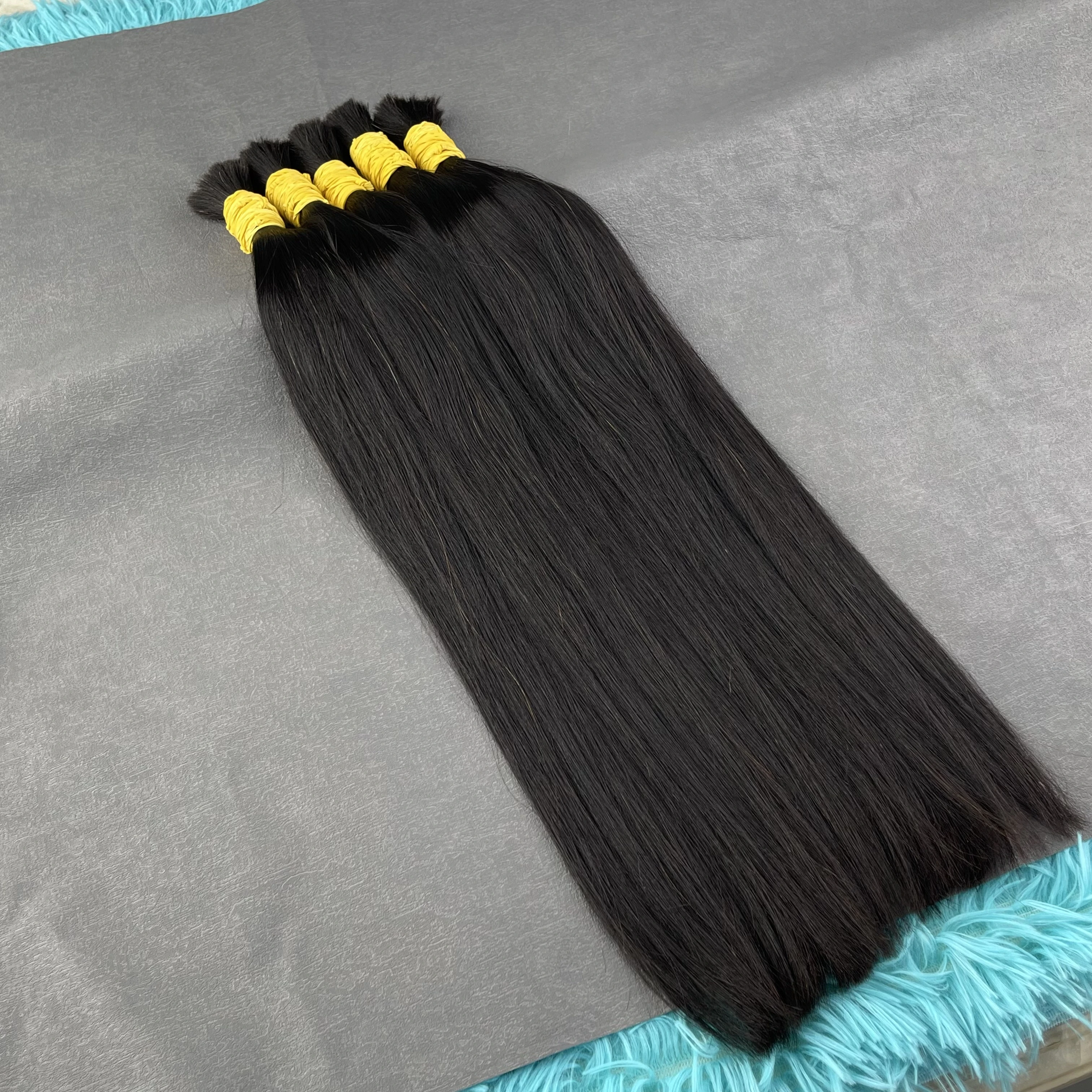 Оптовая продажа прямые человеческие волосы натуральные девственные легко сплит