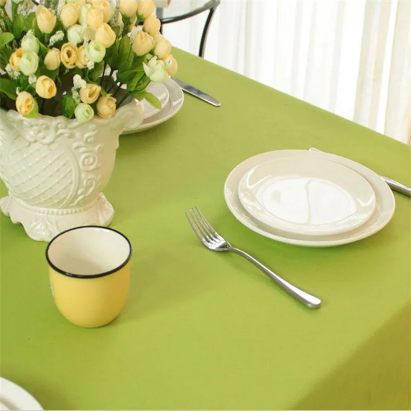

Pure and fresh green square table table cloth is contracted and contemporary tea table pad round table cloth_AN1093
