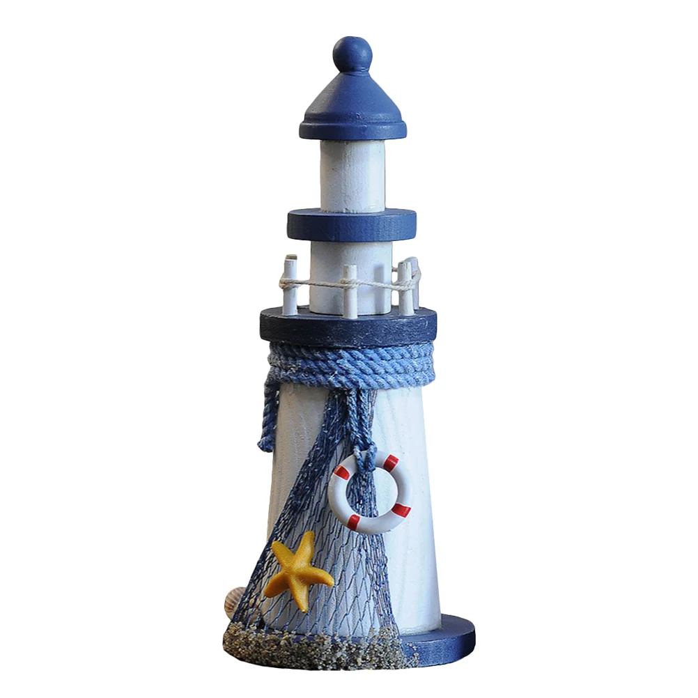 

Desk Decor Nautical Lighthouse Ocean Wooden Ornament Mariposas Decorativas Para Pared Mini Manual Marine