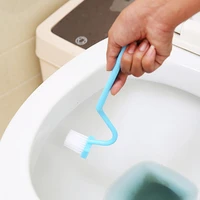 1 piece of v shaped curved toilet brush long handle toilet cleaning brush household deep cleaning tool bathroom supplies