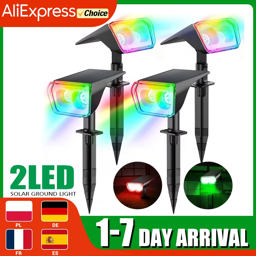 Внешний водонепроницаемый настенный светильник 2 в 1 с солнечной батареей