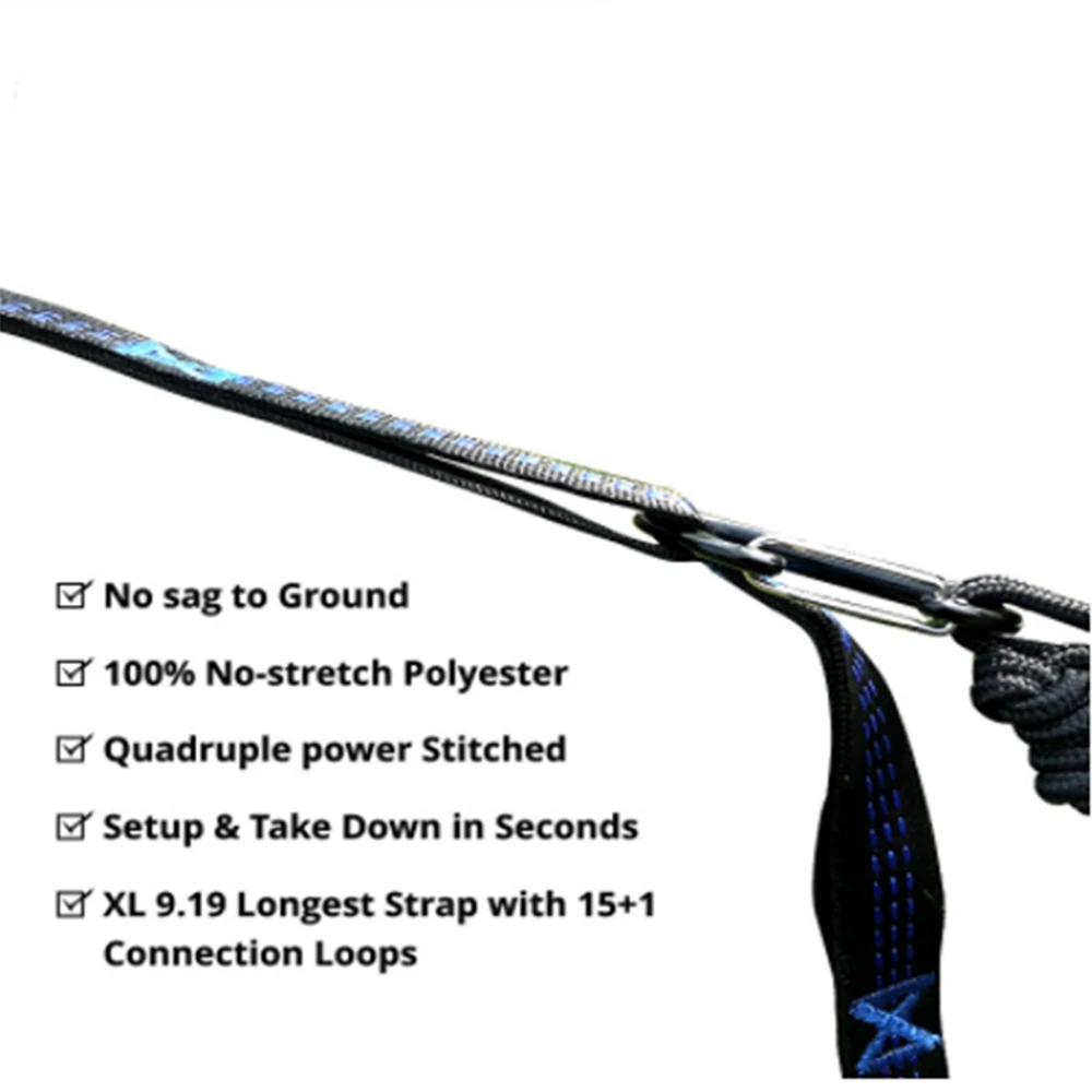 Регулируемый ремень для гамака 2 шт. веревка-ремень 300 см подвешивания деревьев