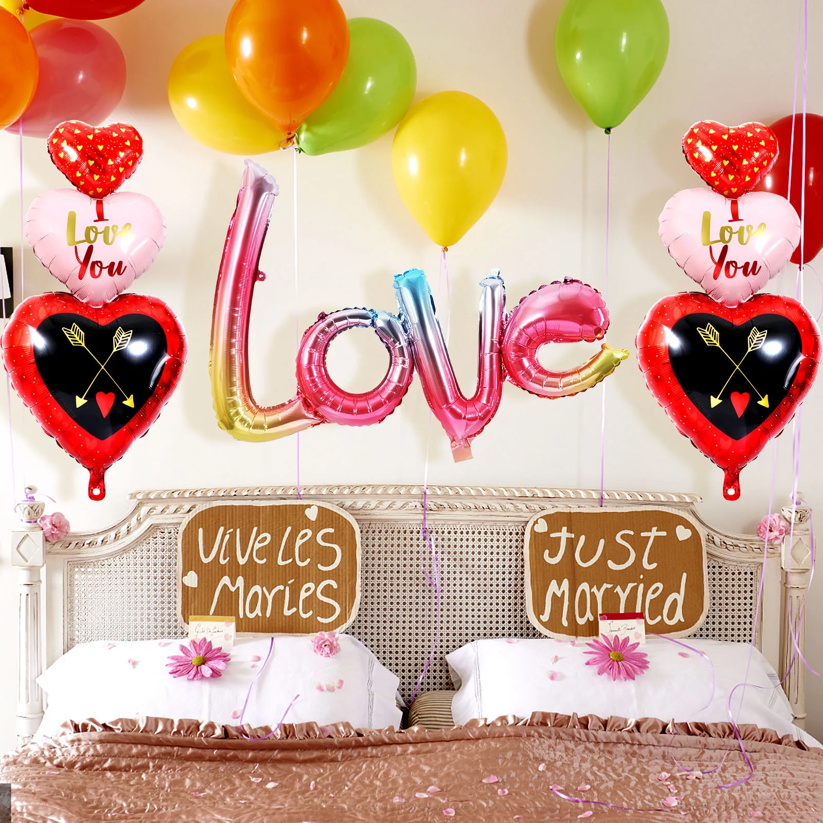 

12 воздушных шаров на День святого Валентина, возлюбленные шары, украшения на День святого Валентина