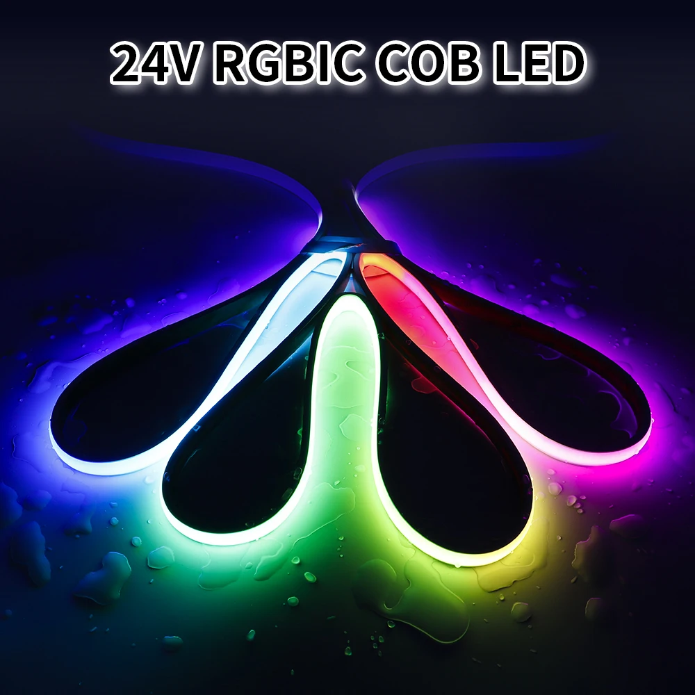 WS2811 RGBIC COB Неоновая светодиодная лента 720 светодиодов/м Адресная Smart Dream Color Гибкая