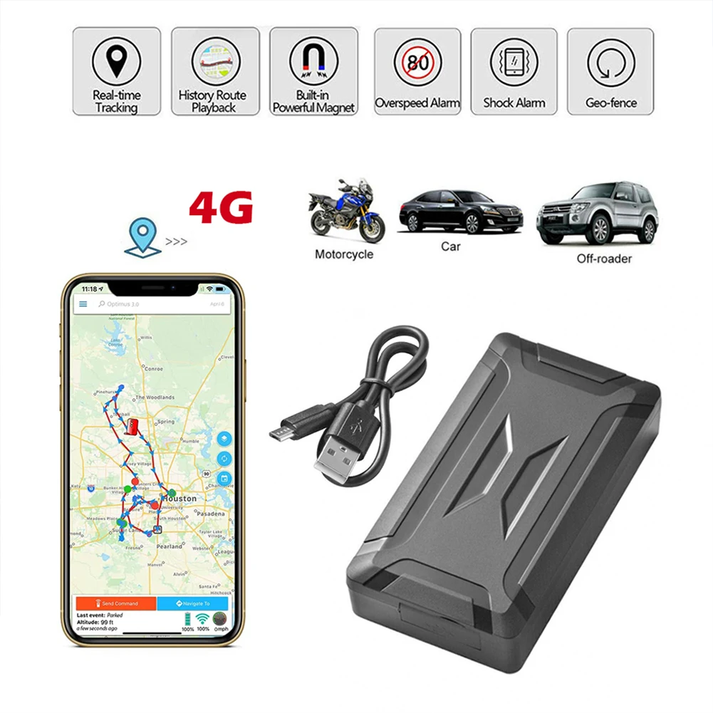 

Global 4G Car Magnet Ip65 Waterproof GPS Tracker Call Voice Monitor Start Stop Location Auto SMS Alarm Tracking Vehicle Locator