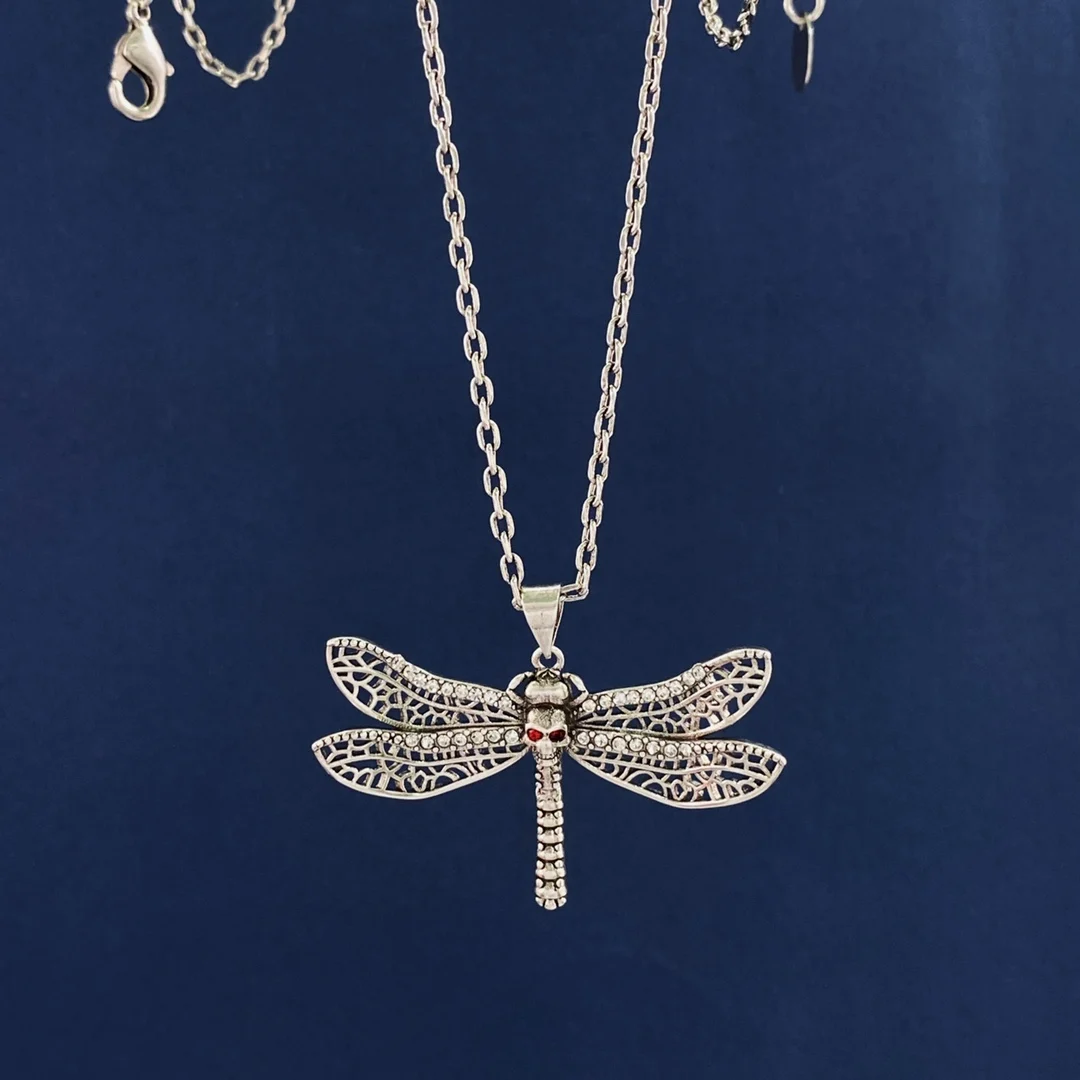 

New Dragonfly Women's Advanced Feeling Temperament Punk Style Collar Chain Couple