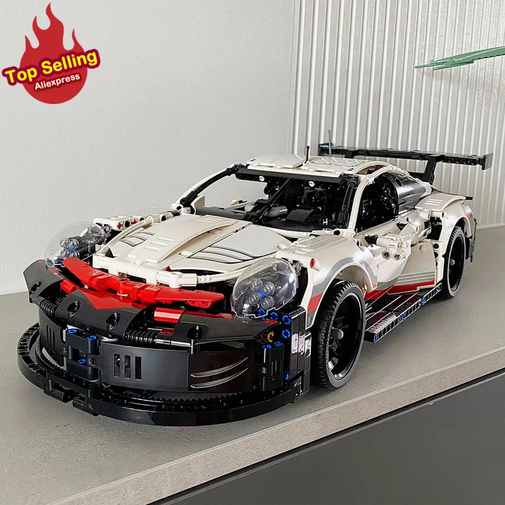 

Техническая модель супер гоночного спортивного автомобиля RSR 1580 Moc высокотехнологичные Модульные строительные блоки, кирпичи для мальчиков, игрушки на день рождения, 42096 шт.