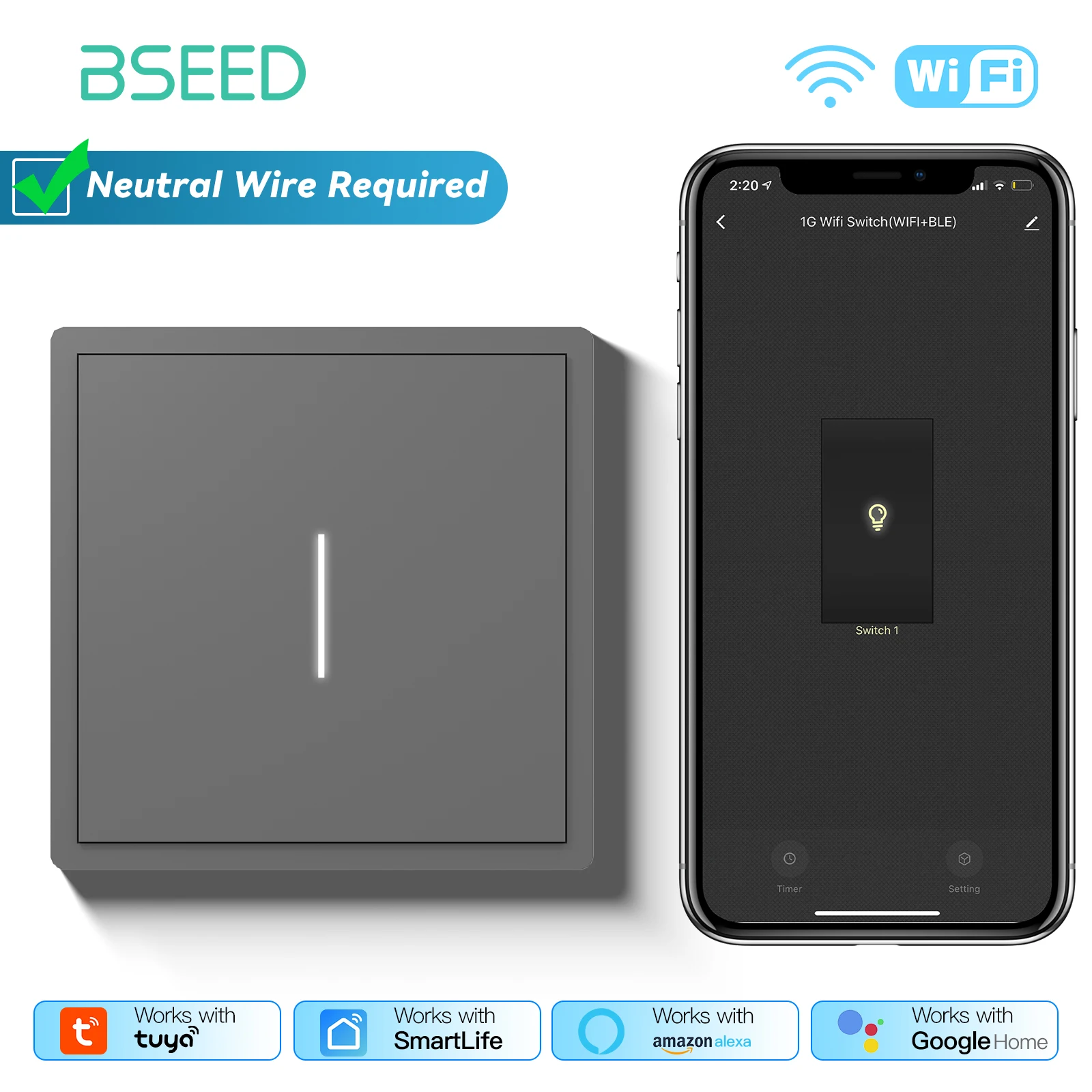 

BSEED Умный выключатель света механический