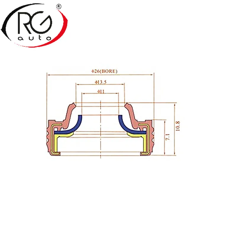 26x14. 3d высокое качество масляное уплотнение/печать уплотнительное уплотнение