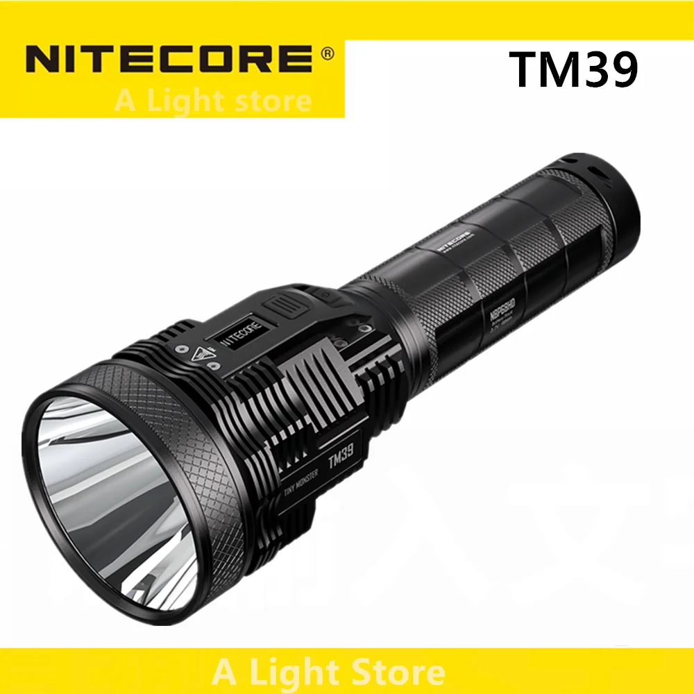 

Оригинальный NITECORE TM39, фонарик с OLED-дисплеем, перезаряжаемый прожектор SBT-90 GEN2, 1500 лм, луч метра
