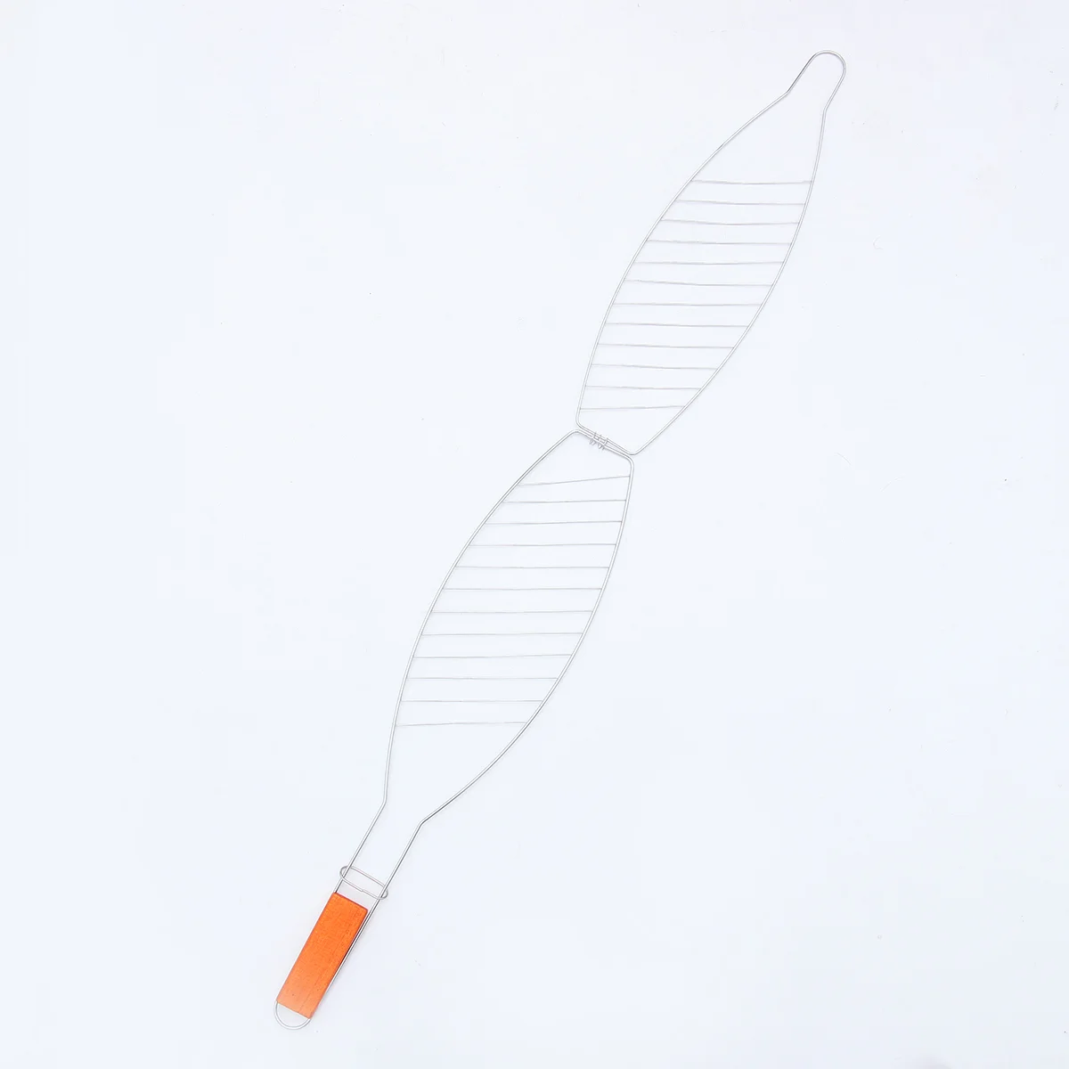 

2pcs Grill Basket Folding Barbecue Grill Basket Portable Grill Grilling Basket Pan for Vegetables Shrimp