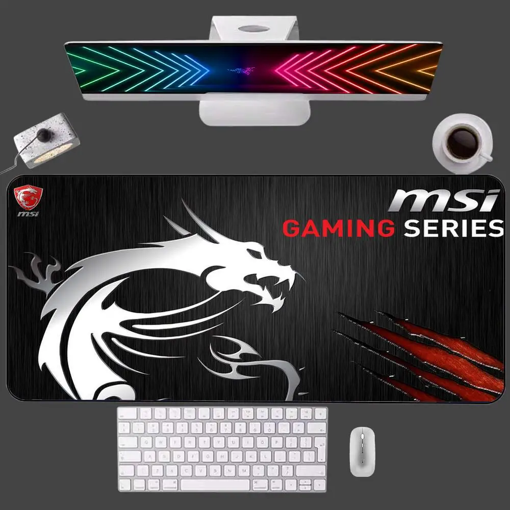 MSI Mouse pad Gaming Professional 100X50 E-sports gamers speed pc Rubber keyboard notbook Rug desk mat mousepad 100X50