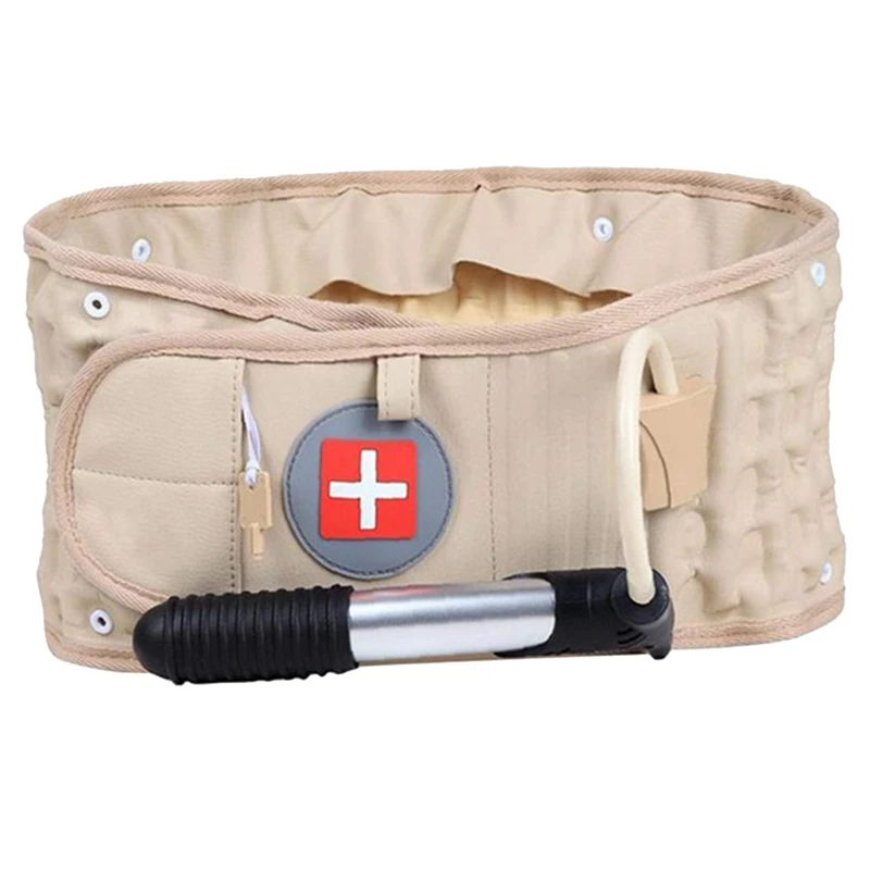 

Inflatable Waist Traction Brace Belt Spinal Lumbar Support Back Relief Belt Backache Pain Massager Unisex