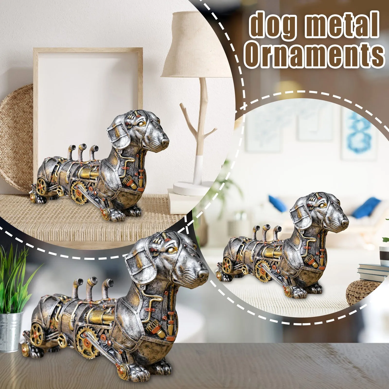 

Поделки из смолы для дома, машинные украшения, украшения для животных в стиле панк, домашний декор, Рождественское украшение для сына, Рожде...