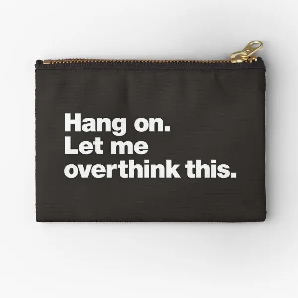 

Надпись «Let Me Overthink», эти мешочки на молнии, чистые женские носки, маленькая упаковка, для хранения денег, мужская сумка, для ключей, трусиков, ...