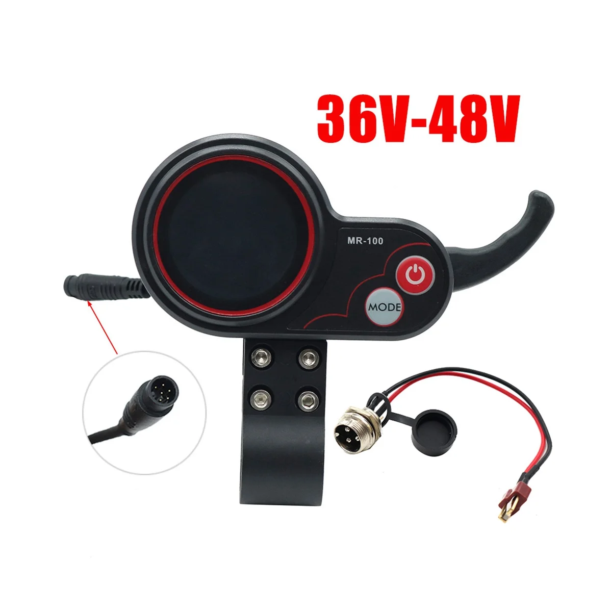 

Аксессуары для электрических скутеров, приборная панель с ЖК-дисплеем, 6 контактов + Т-образный кабель для KUGOO M4