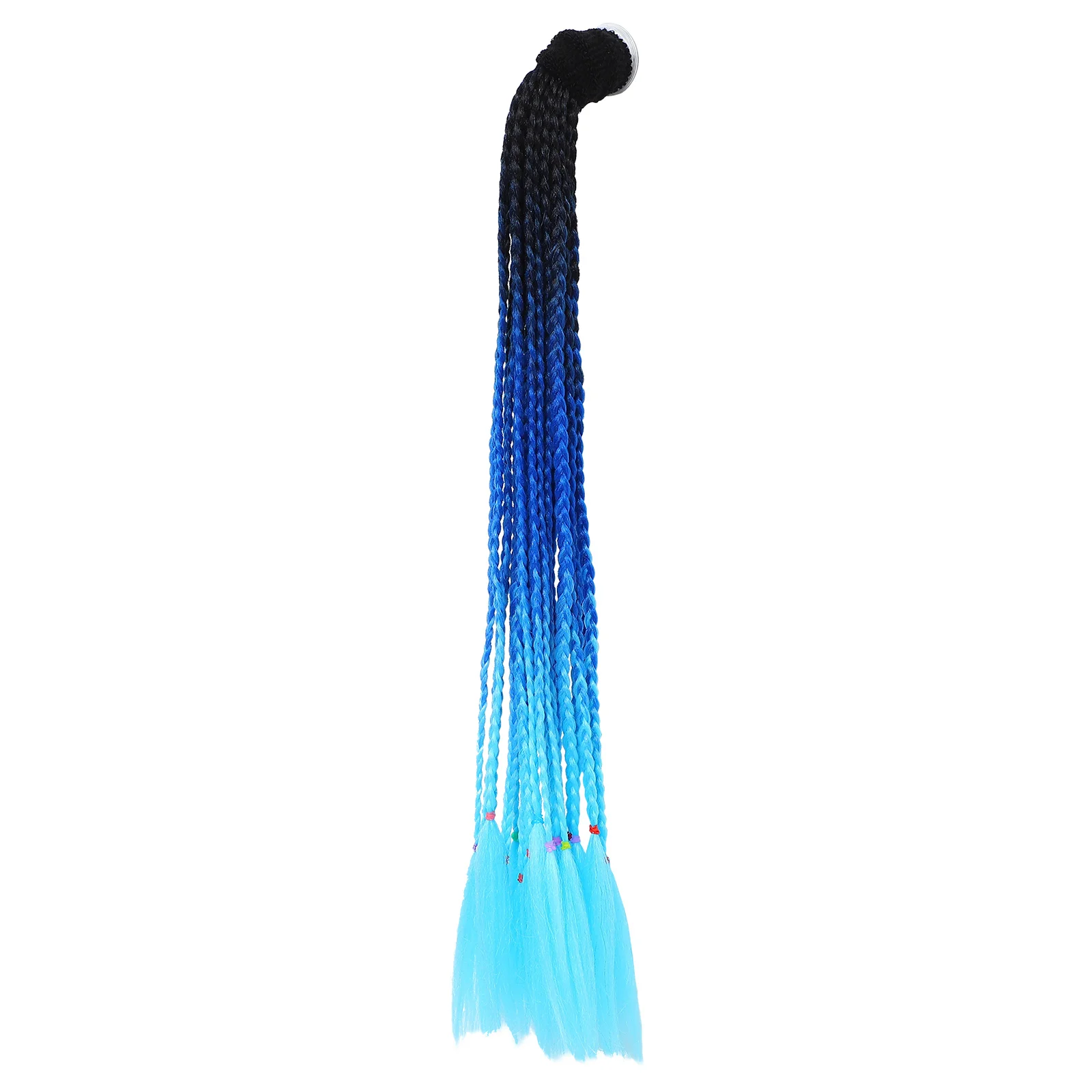 

Gradient Helmet Ponytail Decor Motorcycle Helmet Ponytail Helmet Braid Ponytail