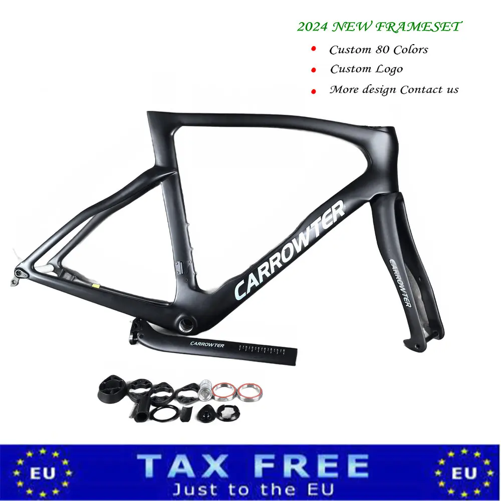11 100-цветный индивидуальный логотип F14 Карбоновая рама для шоссейного велосипеда