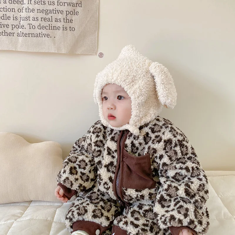 

LZH 2022 Baby Girl Clothes Autumn Winter Rompers Boys Leopard Print Jumpsuit New Born Baby Clothes Long Sleeve Romper 0-24 Month