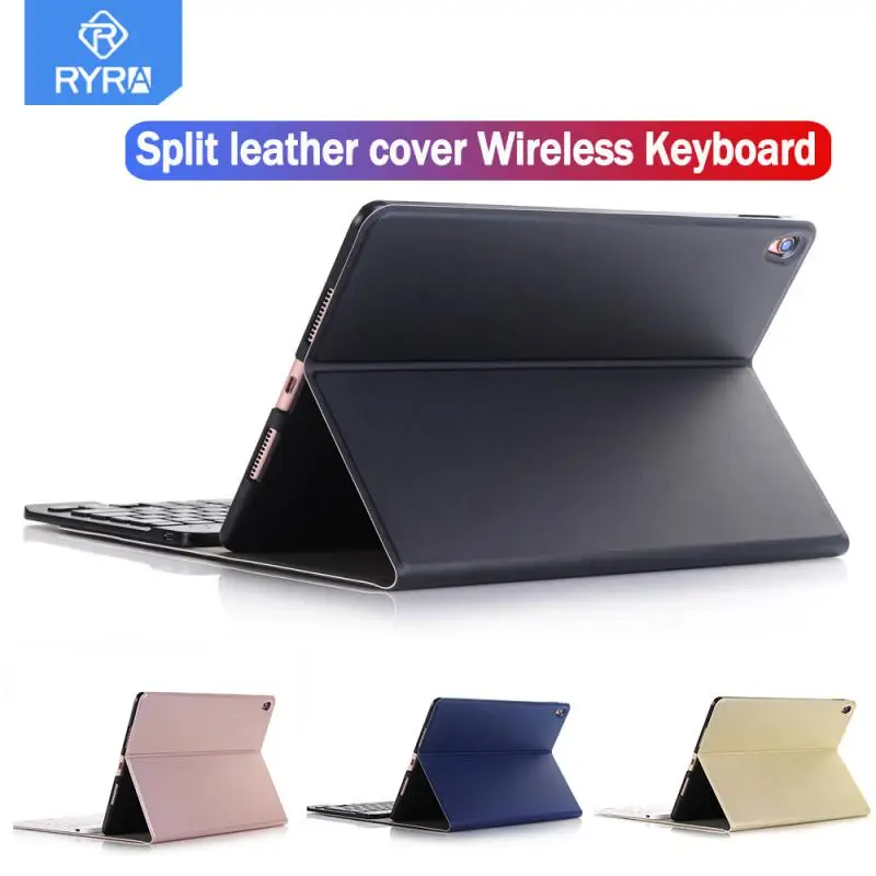 

RYRA 10Inch Wireless Keyboard For Ipad10.2 Tablet Bluetooth-compatible Keyboard Computer Peripheral Split Leather Cover Keyboard