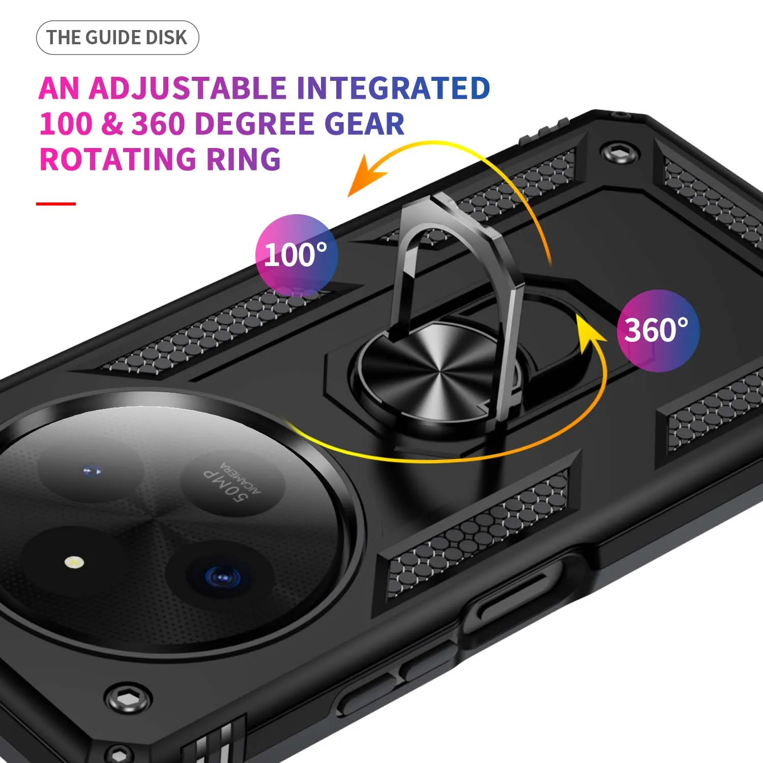 Для Redmi 14C 4G противоударный складной бронированный чехол для A3