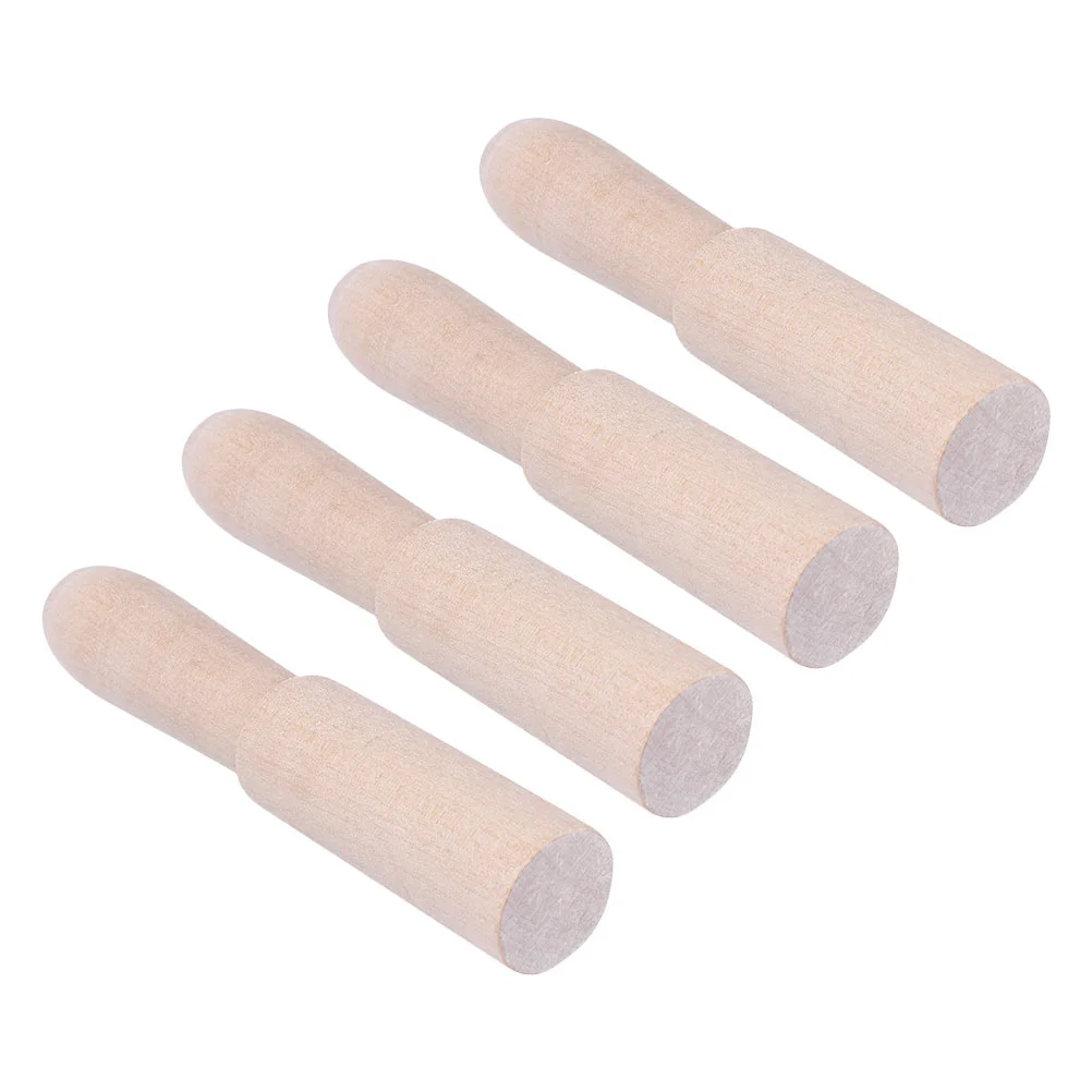 

4 Pcs Singing Bowl Stick Mini Crystals Chanting Bowls Mallet Set Buddha Nepalese Wooden Striker