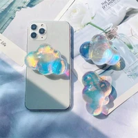 ins 3d cloud phone holder griptok colorful cartoon retractable phone grip for iphone samsung xiaomi phone accessories
