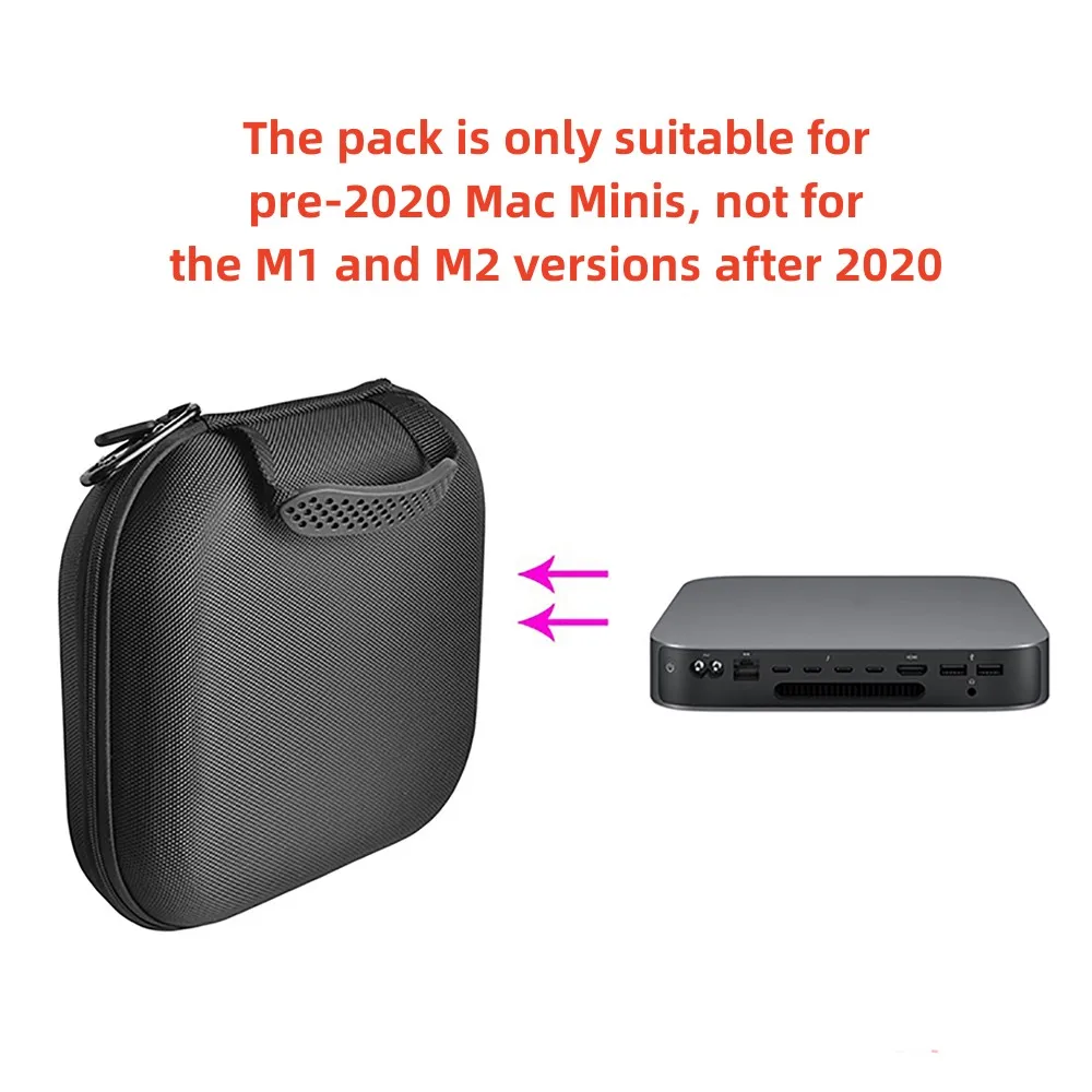 

Carrying Case Storage Bag Protective Cover Handbag Box for Mac Mini Desktop Computer Mini Host Accessories