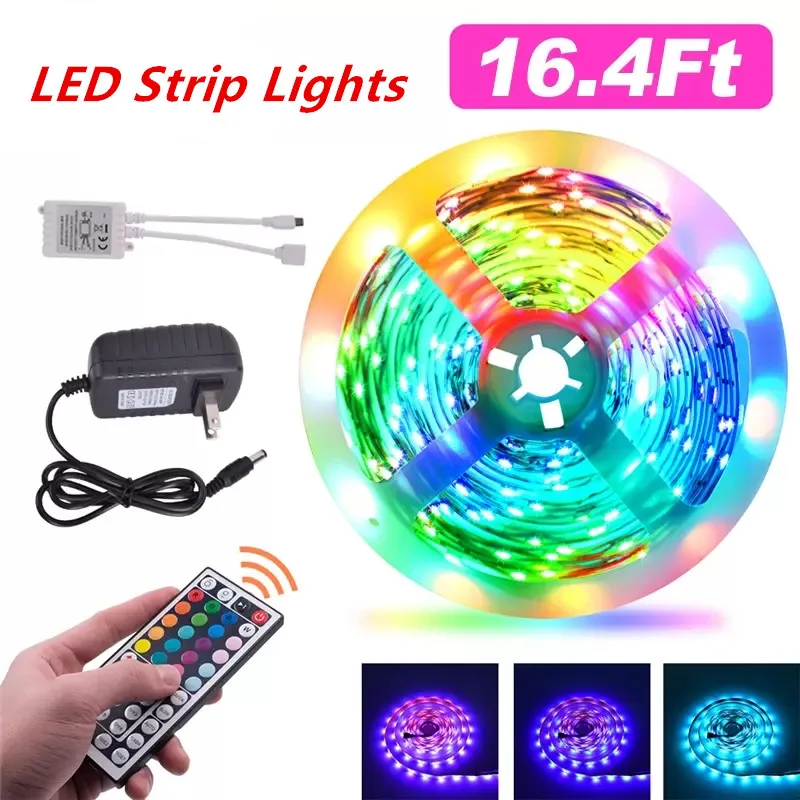 

LED Strip Lights 5050 2835 DC 12V RGB Rgb Led Strip Tape Ribbon Ledstrips 5M 10M 15M 20M for Tv Backlight Led Wall Room Decor