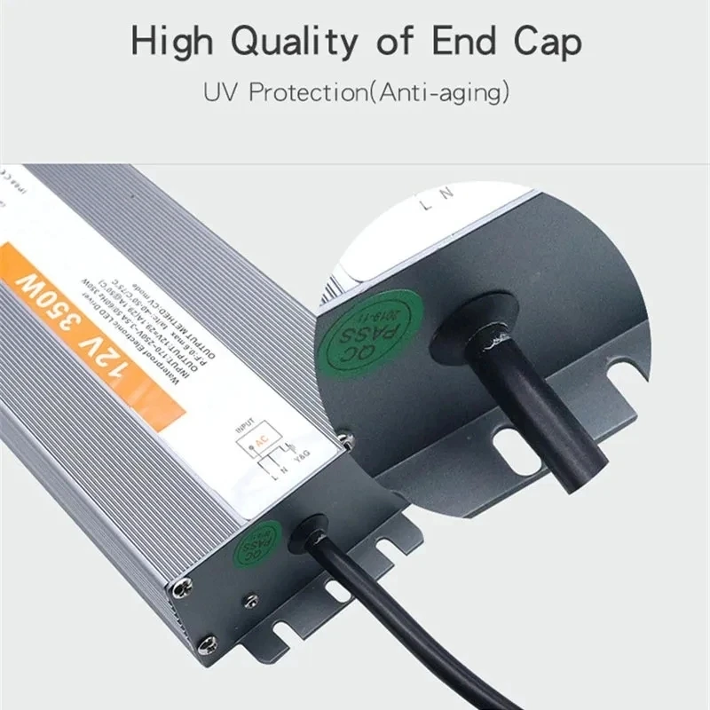 Водонепроницаемый источник питания IP67 IP68 с трансформатором освещения Адаптер из