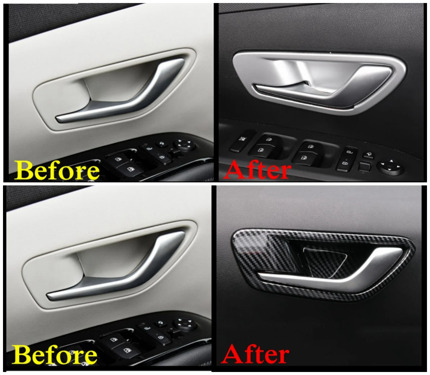 

For Hyundai Tucson NX4 2021 2022 Accessories Interior Armrest Window Lift Button Control Panel Door Handle Bowl Frame Cover Trim