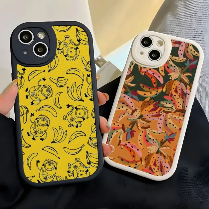 

Силиконовый чехол из овечьей кожи с изображением банана фруктов для Iphone 14 Pro Max 13 12 11 Mini X Xr Xs 8 7 Puls