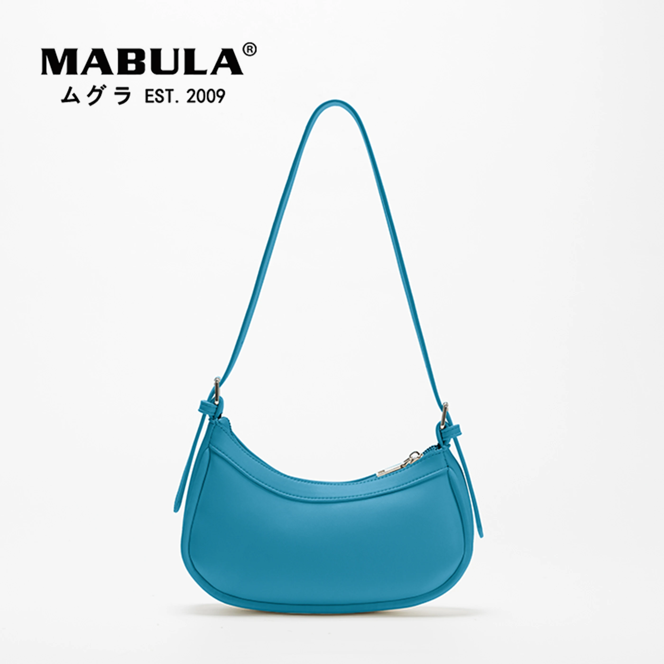 

MABULA Fashion Hobo Shoulder Purse for Women Brand 2022 Half Moon Adjust Strap Crossbody Bag Casual Small Underarm Tote Handbag