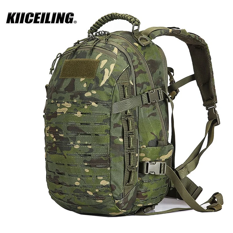 

KIICEILIN 25L Nylon Waterproof Trekking Fishing Hunting Bag Backpack Outdoor Military Rucksacks Tactical Sports Camping Hiking