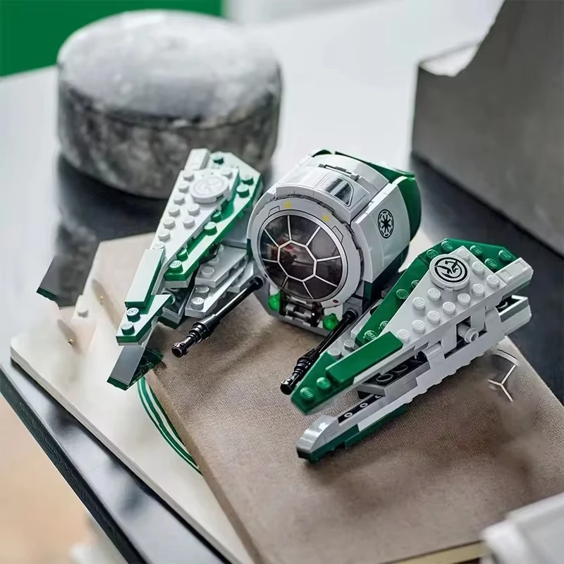 Строительные блоки модели Йоды совместимые с фигурками морского истребителя