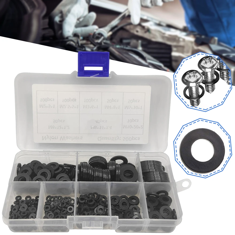 500 шт., водонепроницаемые прокладки из нейлона для стиральной машины