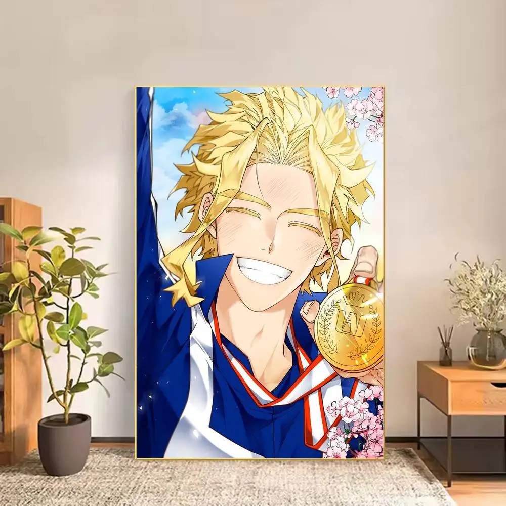 Фото Постер A-All M-Might T-Toshinori Y-Yagi-AMTY, универсальный водонепроницаемый настенный декор высокого разрешения, самоклеящийся декор для любого пространства, идеальный подарок №2